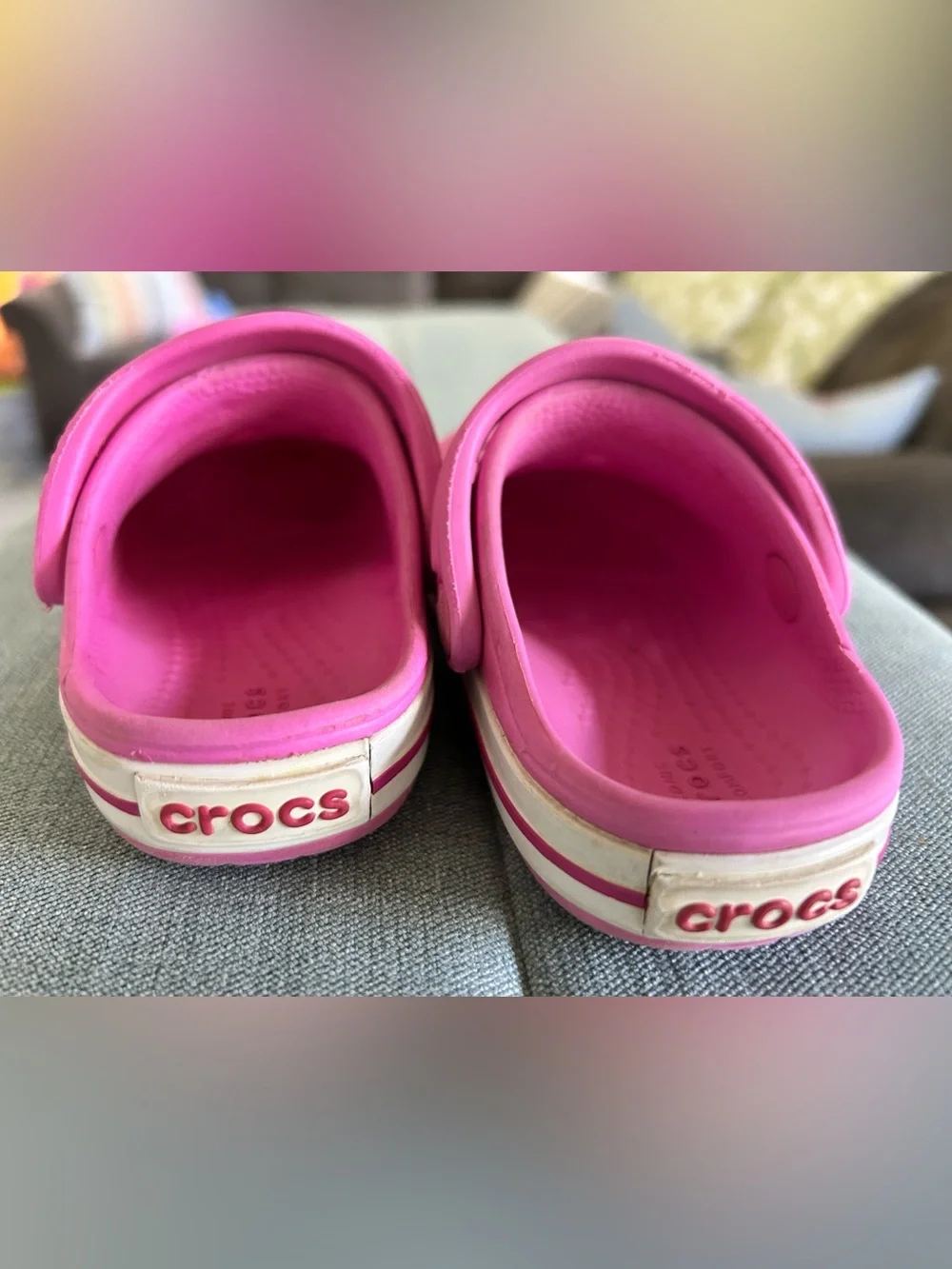 CROCS Kids Pink shoes in Size C4